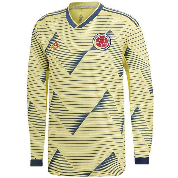 Camiseta Colombia 1ª Kit ML 2019 Amarillo